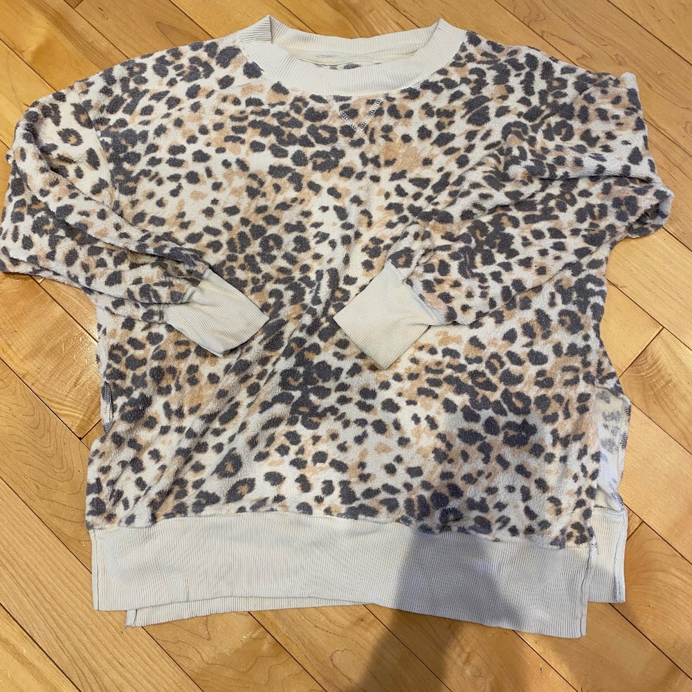 AERIE - fleece oversized sweatshirt - XS